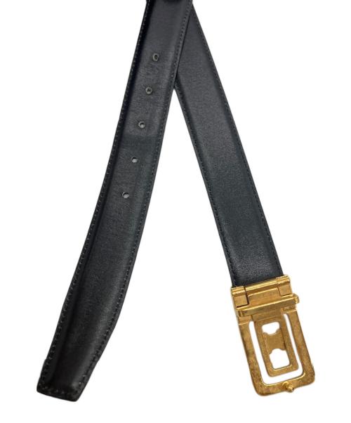 CELINE（セリーヌ）CELINE (セリーヌ) トリオンフレザーベルト ブラックの古着・服飾アイテム