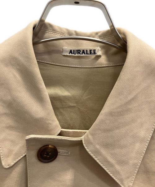 AURALEE（オーラリー）AURALEE (オーラリー) ウォッシュドダブルクロスロングコート ベージュ サイズ:3の古着・服飾アイテム