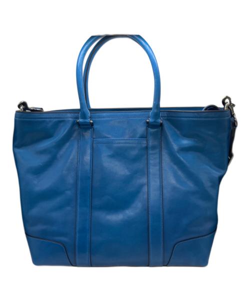 COACH（コーチ）COACH (コーチ) Bleecker Legacy Business Tote ブルーの古着・服飾アイテム