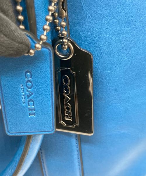 COACH（コーチ）COACH (コーチ) Bleecker Legacy Business Tote ブルーの古着・服飾アイテム