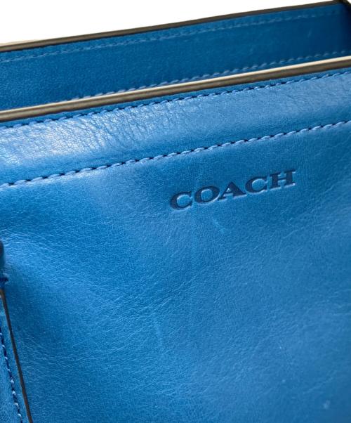 COACH（コーチ）COACH (コーチ) Bleecker Legacy Business Tote ブルーの古着・服飾アイテム