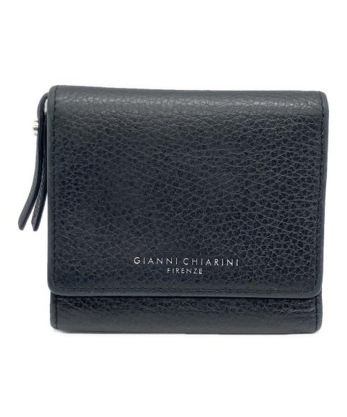 GIANNI CHIARINI（ジャンニ キアリーニ）GIANNI CHIARINI (ジャンニ キアリーニ) 2つ折り財布 ブラックの古着・服飾アイテム