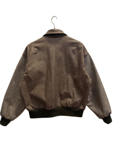X-LARGE（エクストララージ）X-LARGE (エクストララージ) ウールワークジャケット ブラウン×グリーン サイズ:Мの古着・服飾アイテム