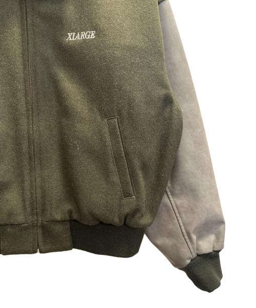 X-LARGE（エクストララージ）X-LARGE (エクストララージ) ウールワークジャケット ブラウン×グリーン サイズ:Мの古着・服飾アイテム