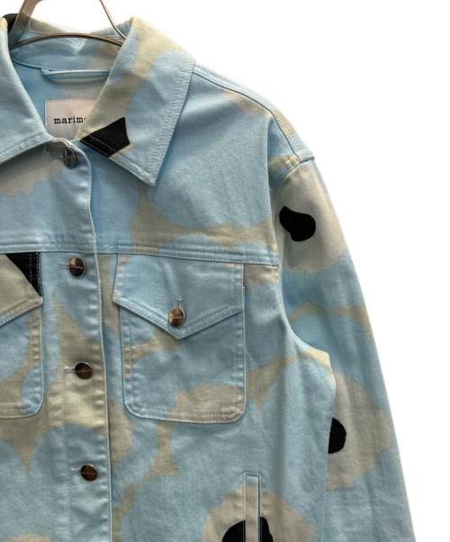 marimekko（マリメッコ）marimekko (マリメッコ) Ranta Unikko naisten takki ブルー サイズ:XXSの古着・服飾アイテム