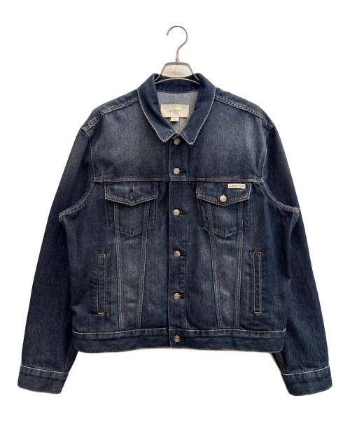Calvin Klein（カルバンクライン）Calvin Klein (カルバンクライン) デニムジャケット ブルー サイズ:XLの古着・服飾アイテム