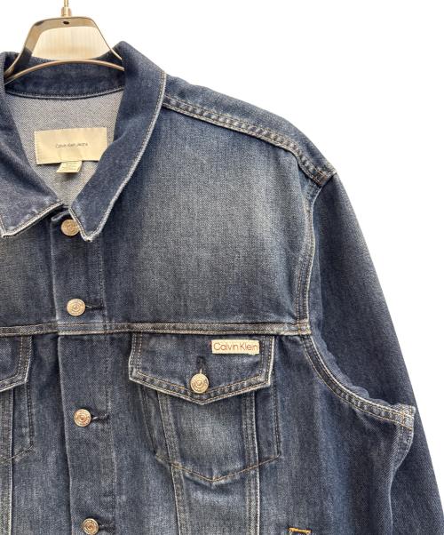 Calvin Klein（カルバンクライン）Calvin Klein (カルバンクライン) デニムジャケット ブルー サイズ:XLの古着・服飾アイテム
