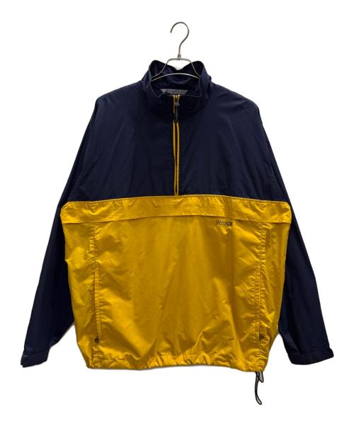 NIKE（ナイキ）NIKE (ナイキ) ハーフジップナイロンアノラック ネイビー×イエロー サイズ:XLの古着・服飾アイテム