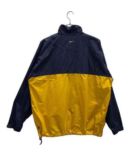 NIKE（ナイキ）NIKE (ナイキ) ハーフジップナイロンアノラック ネイビー×イエロー サイズ:XLの古着・服飾アイテム