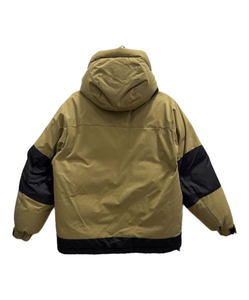 FIRST DOWN（ファーストダウン）FIRST DOWN (ファーストダウン) ダウンジャケット ブラック×カーキ サイズ:Мの古着・服飾アイテム