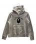 A BATHING APE（アベイシングエイプ）の古着「ジップパーカー」｜グレー