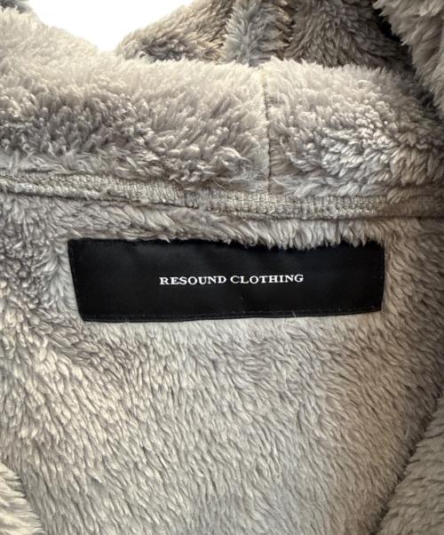 RESOUND CLOTHING（リサウンドクロージング）RESOUND CLOTHING (リサウンドクロージング) ジップアップボアパーカー グレー サイズ:SIZE 1 未使用品の古着・服飾アイテム