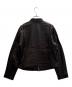 JEANASIS (ジーナシス) ラムレザーライダースジャケット ブラック サイズ:Ｓ 未使用品：12000円