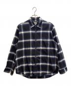 goldゴールド）の古着「NEL CHECK REGULAR COLLAR SHIRT」｜ブルー