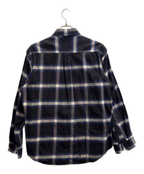 gold（ゴールド）gold (ゴールド) NEL CHECK REGULAR COLLAR SHIRT ブルー サイズ:Мの古着・服飾アイテム