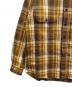 中古・古着 colony clothing (コロニークロージング) 長袖シャツ ブラウン×イエロー サイズ:46：7000円