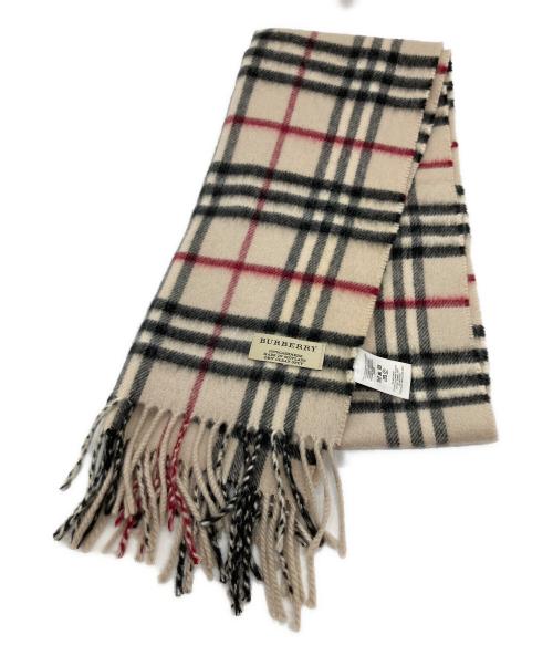 BURBERRY（バーバリー）BURBERRY (バーバリー) カシミヤマフラー ベージュの古着・服飾アイテム
