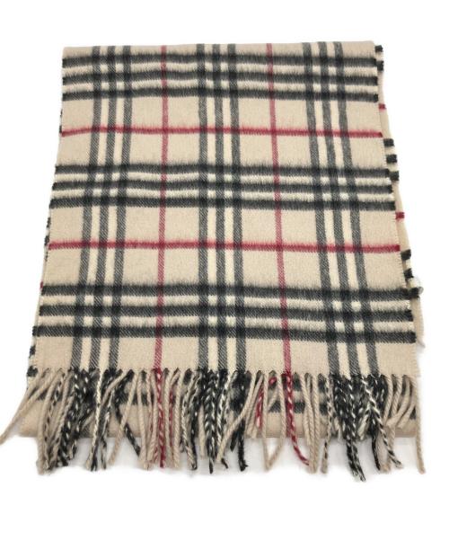 BURBERRY（バーバリー）BURBERRY (バーバリー) カシミヤマフラー ベージュの古着・服飾アイテム
