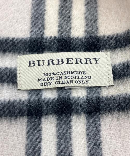 BURBERRY（バーバリー）BURBERRY (バーバリー) カシミヤマフラー ベージュの古着・服飾アイテム