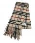 BURBERRY（バーバリー）の古着「カシミヤマフラー」｜ベージュ
