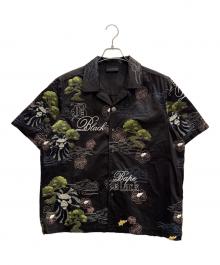A BATHING APE（アベイシングエイプ）の古着「半袖シャツ　BAPE BLACK」｜ブラック