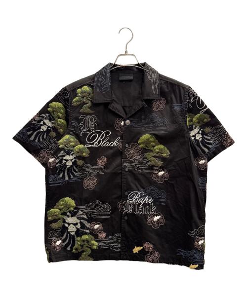 A BATHING APE（アベイシングエイプ）A BATHING APE (アベイシングエイプ) 半袖シャツ　BAPE BLACK ブラック サイズ:Мの古着・服飾アイテム