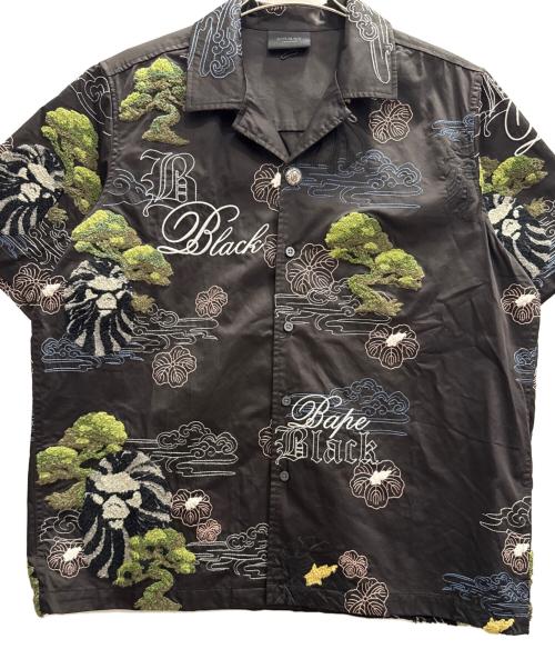 A BATHING APE（アベイシングエイプ）A BATHING APE (アベイシングエイプ) 半袖シャツ　BAPE BLACK ブラック サイズ:Мの古着・服飾アイテム