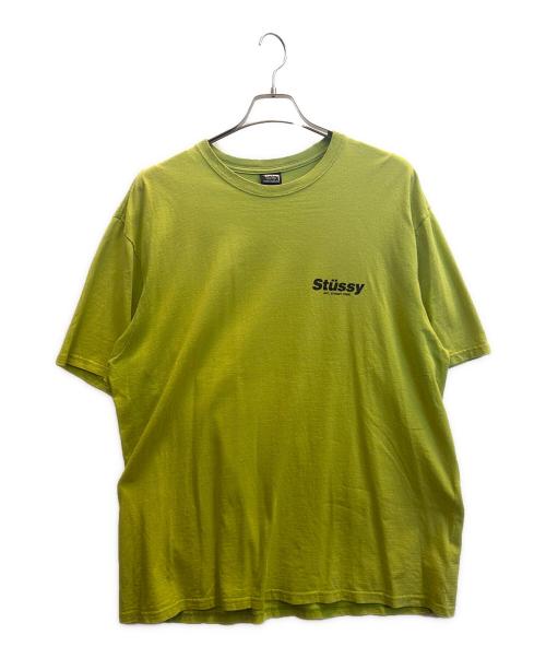 stussy（ステューシー）stussy (ステューシー) 半袖カットソー 黄緑 サイズ:XLの古着・服飾アイテム