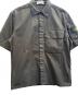 中古・古着 STONE ISLAND (ストーンアイランド) STRETCH ORGANIC COTTON TWILL SHORT SLEEVE SHIRT ブラック サイズ:М：45000円