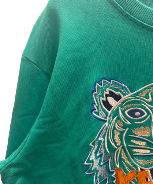KENZO（ケンゾー）KENZO (ケンゾー) 20SSタイガー刺繍スウェット グリーン サイズ:Ｌの古着・服飾アイテム