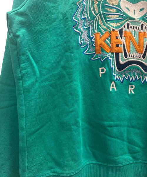 KENZO（ケンゾー）KENZO (ケンゾー) 20SSタイガー刺繍スウェット グリーン サイズ:Ｌの古着・服飾アイテム