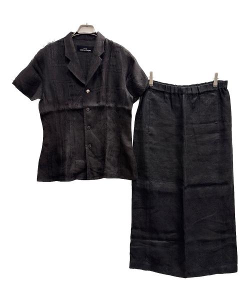tricot COMME des GARCONS（トリココムデギャルソン）tricot COMME des GARCONS (トリココムデギャルソン) リネンスカートセットアップ ブラック サイズ:不明の古着・服飾アイテム