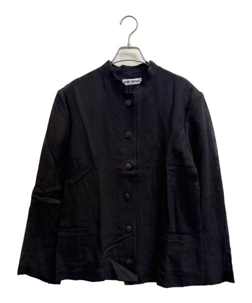 ISSEY MIYAKE（イッセイミヤケ）ISSEY MIYAKE (イッセイミヤケ) リネン長袖シャツ ブラック サイズ:Ｌの古着・服飾アイテム