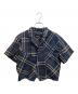 tricot COMME des GARCONS（トリココムデギャルソン）の古着「リネン半袖シャツ」｜ネイビー
