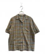 ISSEY MIYAKEイッセイミヤケ）の古着「半袖シャツ」｜ブルー×ベージュ
