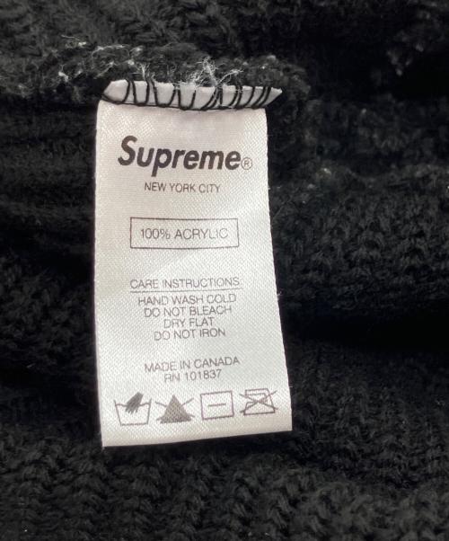 SUPREME（シュプリーム）SUPREME (シュプリーム) ニット帽 ブラックの古着・服飾アイテム
