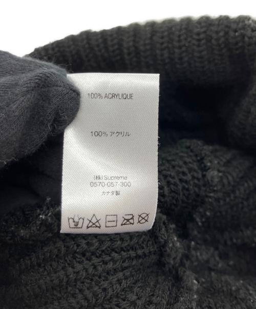 SUPREME（シュプリーム）SUPREME (シュプリーム) ニット帽 ブラックの古着・服飾アイテム