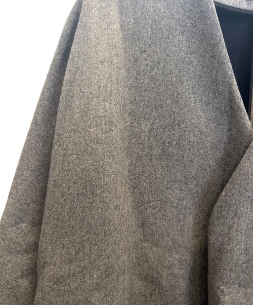 ebure（エブール）ebure (エブール) ノーカラーコート グレー サイズ:36の古着・服飾アイテム