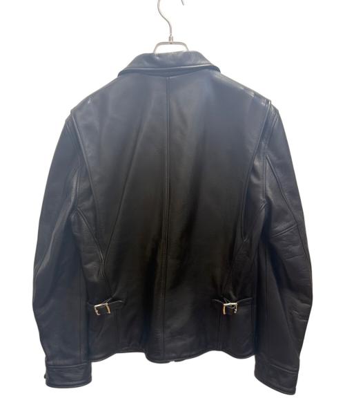 Y'2 leather（ワイツーレザー）Y'2 leather (ワイツーレザー) STEER OIL SINGLE BREASTED JACKET レザージャケット ブラック サイズ:42の古着・服飾アイテム