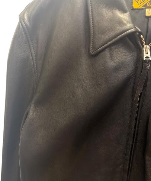 Y'2 leather（ワイツーレザー）Y'2 leather (ワイツーレザー) STEER OIL SINGLE BREASTED JACKET レザージャケット ブラック サイズ:42の古着・服飾アイテム