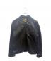 Y'2 leather（ワイツーレザー）の古着「STEER OIL SINGLE BREASTED JACKET レザージャケット」｜ブラック