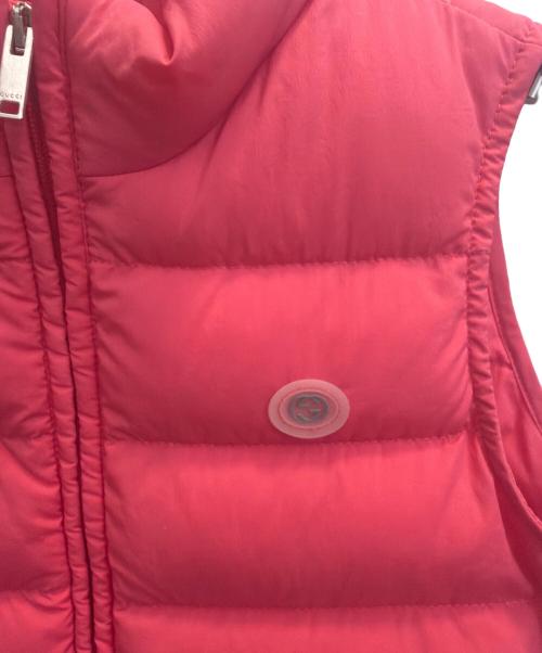 GUCCI（グッチ）GUCCI (グッチ) ダウンベスト ピンク サイズ:36の古着・服飾アイテム