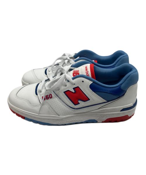 NEW BALANCE（ニューバランス）NEW BALANCE (ニューバランス) ローカットスニーカー　BB550 ホワイト×スカイブルー×レッド サイズ:SIZE 27.5cmの古着・服飾アイテム