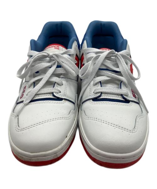NEW BALANCE（ニューバランス）NEW BALANCE (ニューバランス) ローカットスニーカー　BB550 ホワイト×スカイブルー×レッド サイズ:SIZE 27.5cmの古着・服飾アイテム