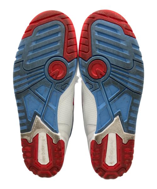 NEW BALANCE（ニューバランス）NEW BALANCE (ニューバランス) ローカットスニーカー　BB550 ホワイト×スカイブルー×レッド サイズ:SIZE 27.5cmの古着・服飾アイテム