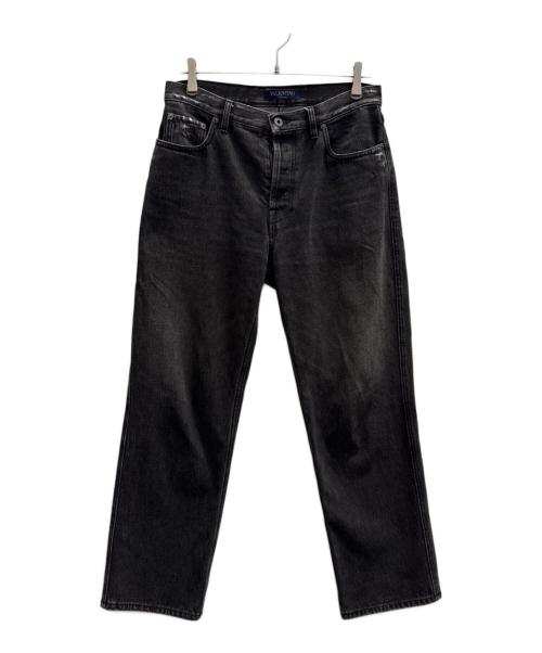 VALENTINO（ヴァレンティノ）VALENTINO (ヴァレンティノ) クラッシュデニムパンツ ブラック サイズ:W30の古着・服飾アイテム