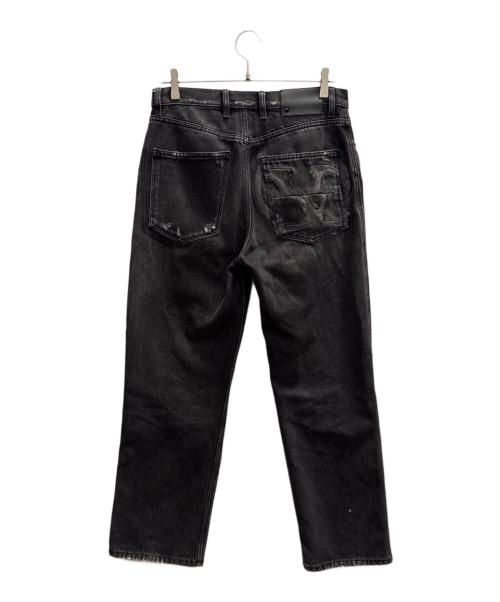 VALENTINO（ヴァレンティノ）VALENTINO (ヴァレンティノ) クラッシュデニムパンツ ブラック サイズ:W30の古着・服飾アイテム
