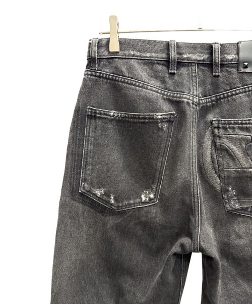 VALENTINO（ヴァレンティノ）VALENTINO (ヴァレンティノ) クラッシュデニムパンツ ブラック サイズ:W30の古着・服飾アイテム