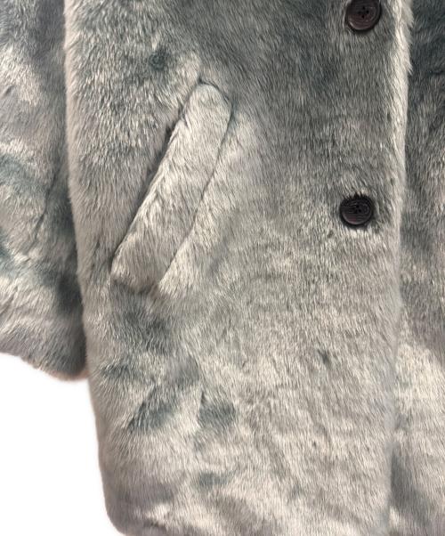SUPREME（シュプリーム）SUPREME (シュプリーム) Hysteric Glamour (ヒステリックグラマー) Fuck You Faux Fur Coat スカイブルー サイズ:Ｓの古着・服飾アイテム