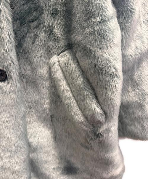 SUPREME（シュプリーム）SUPREME (シュプリーム) Hysteric Glamour (ヒステリックグラマー) Fuck You Faux Fur Coat スカイブルー サイズ:Ｓの古着・服飾アイテム
